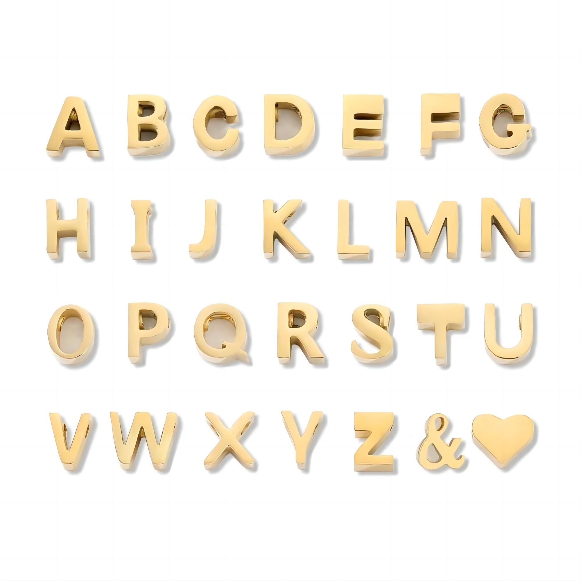 Letter Pendant - Golden Script – Eos Glow