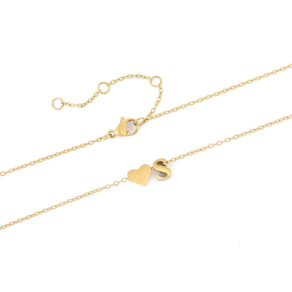 Letter Pendant Necklace - Soul Tag – Eos Glow